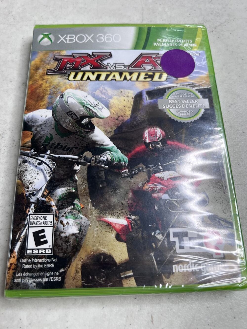 MX vs. ATV Untamed Platinum Hits Xbox 360 Video Game Racing
